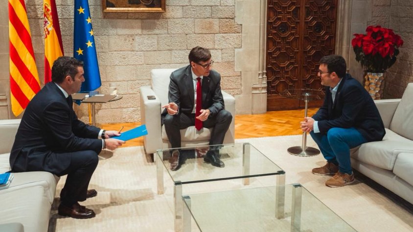 L’alcalde de Cunit es reuneix amb el president Salvador Illa per abordar l’increment poblacional i els nous reptes del municipi