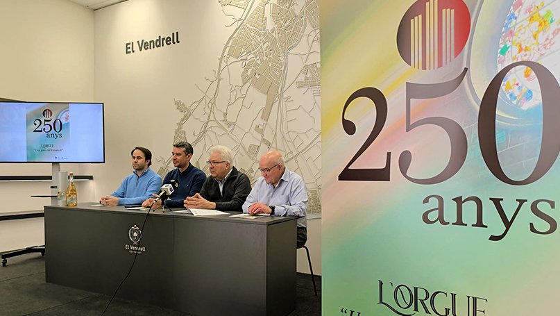 La presentación ha anat a càrrec de l'alcalde del Vendrell, Kenneth Martínez; del president de l'Associació d'Amics de l'Orgue del Vendrell, Xavier Mercadé, i del mossèn Josep Maria Calderó.