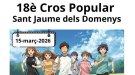 Aquest diumenge, 15 de març, 18è Cros escolar a Sant Jaume dels Domenys