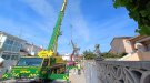Desmunten quatre suports elèctrics del Vendrell després de reformar tres línies subterrànies