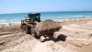 Oposició del grup ecologista Geven als moviments de sorres de les platges del Vendrell cap a Calafell