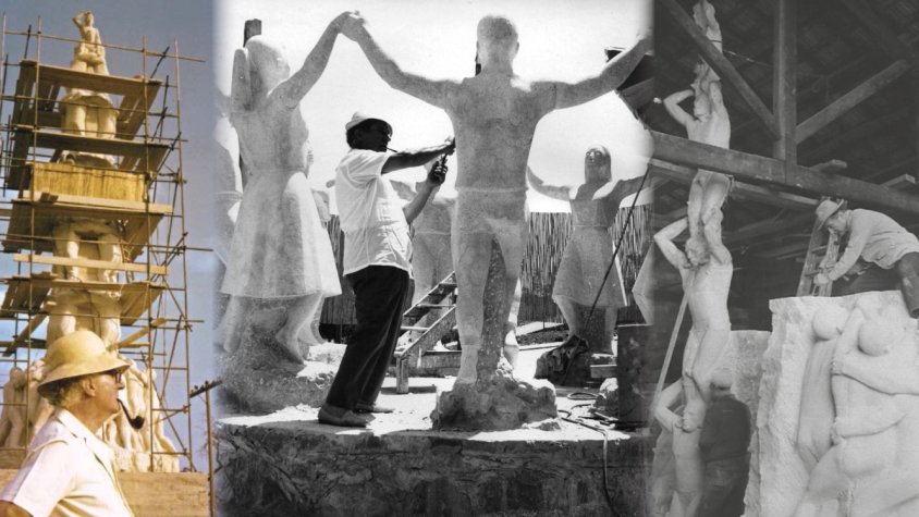 Cañas ens ha deixat obres del món casteller a Vilafranca del Penedès i al Vendrell —i els seus monuments a la Sardana de Barcelona i Madrid