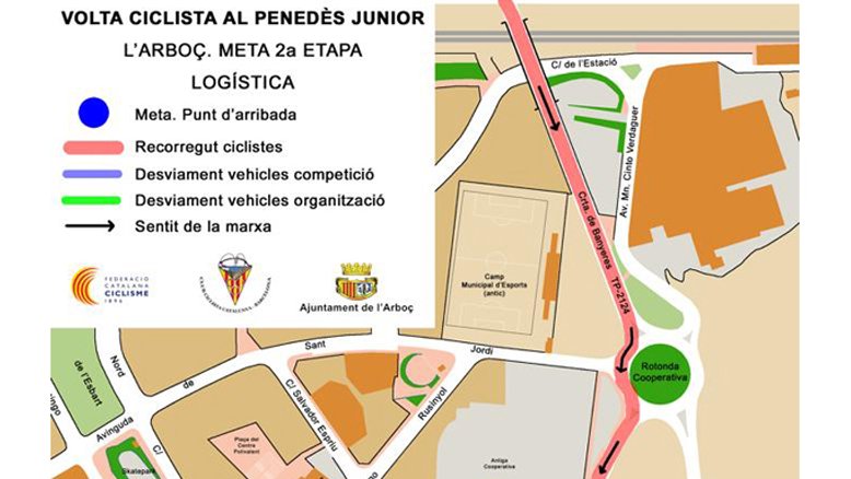 L'Arboç serà punt d’arribada de la tercera etapa de la Volta Ciclista al Penedès 