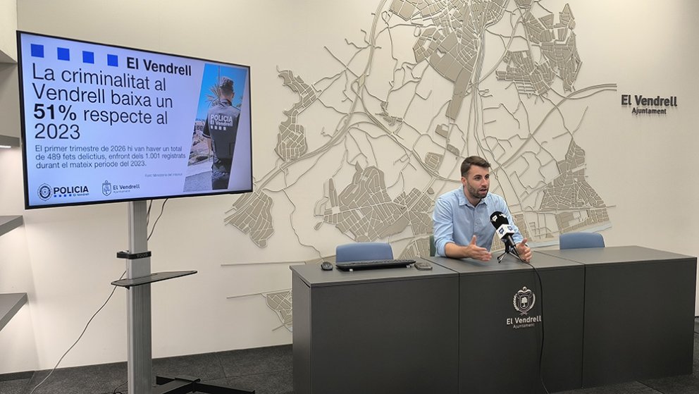 Els delictes al Vendrell disminueixen un 51% respecte al 2023