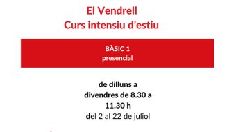 El Vendrell acollirà un curs presencial de català durant el mes de juliol